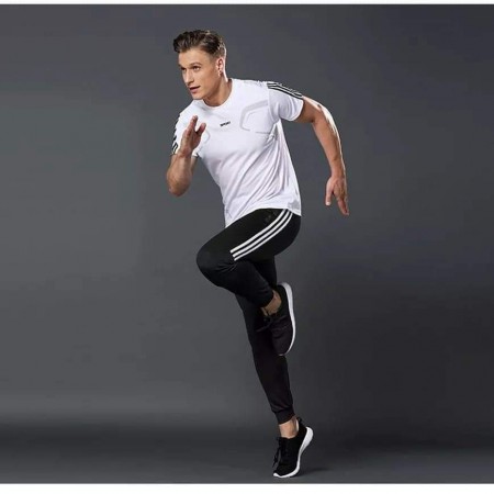 (Size-M, L, XL) white colour Stylish Tracksuit Trouser & T-Shirt Set (2pc)