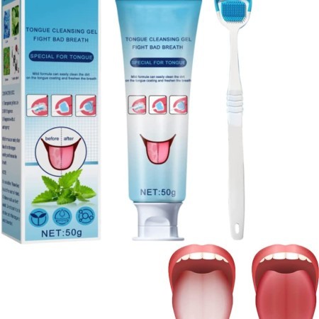 ????Tongue Cleaning Gel & Brush