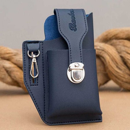 Retro Belt Waist Fashionable Bag Blue