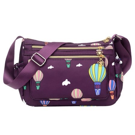 Purple colour Korean travel shoulder bag